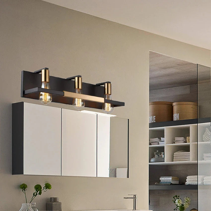 Applique murale miroir industriel