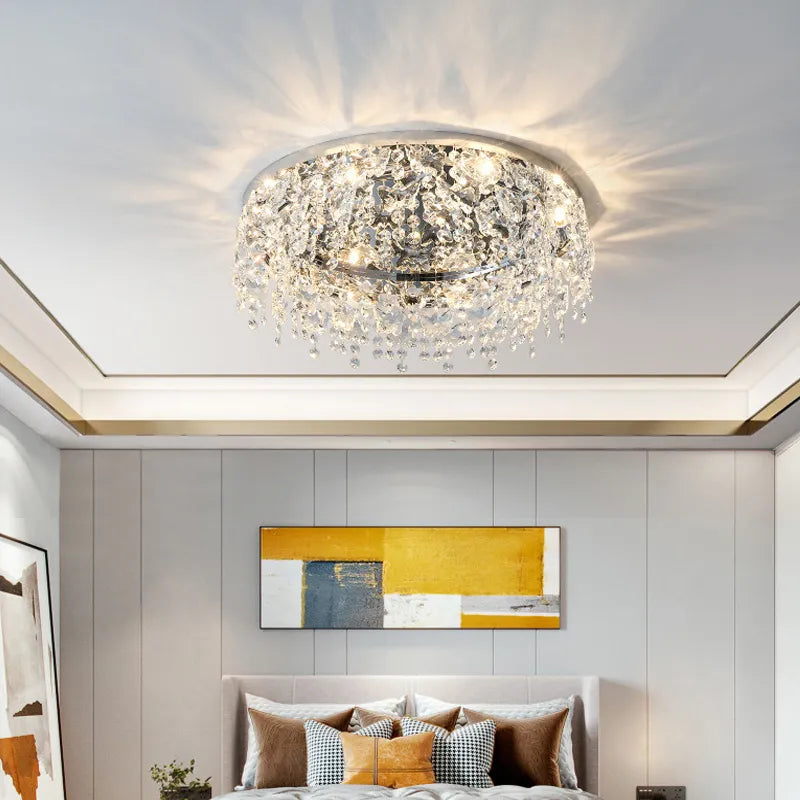Plafonnier LED Cristal Luxe Moderne