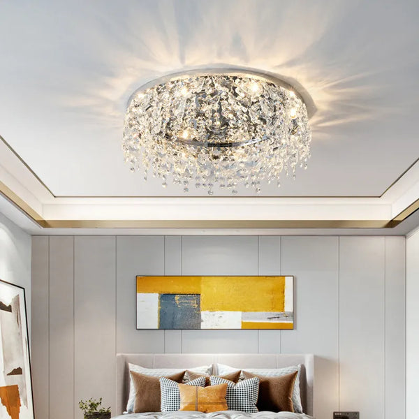 Plafonnier LED Cristal Luxe Moderne