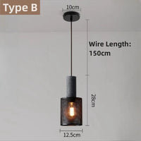 Lustre LED Loft en béton pour un éclairage stylé