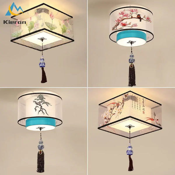 Plafonnier LED Moderne Lotus Oiseau pour Hôtel KTV