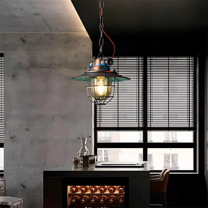 Suspension Loft Industrielle Américaine Anti-Déflagrante LED Fer Barcafé