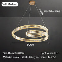 Suspension Cristal LED Luxe - Élégance et Style