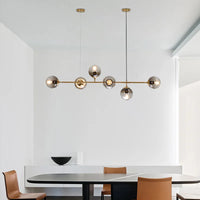 Lustre boule en verre design
