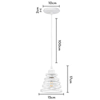 Lustre Suspendu Ruban LED Vintage Moderne Tourbillon