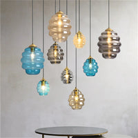 Suspension Boule de Vitrail Nordic Light