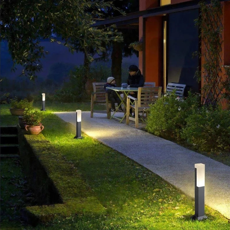 Nouvelle colonne lumineuse LED extérieure étanche IP65 10 W en aluminium pour chemin de jardin