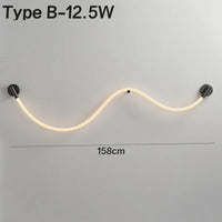 Applique murale LED Minimaluxe en Silicone et Fibre Tissée