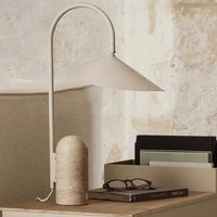 Lampadaire en marbre et pierre ajustable - Luxe et Élégance