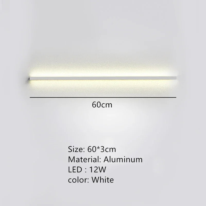 Applique Murale LED Moderne avec Interrupteur de Gradation - Idéal pour une Décoration Élégante