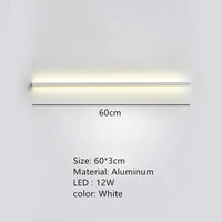 Applique Murale LED Moderne avec Interrupteur de Gradation - Idéal pour une Décoration Élégante