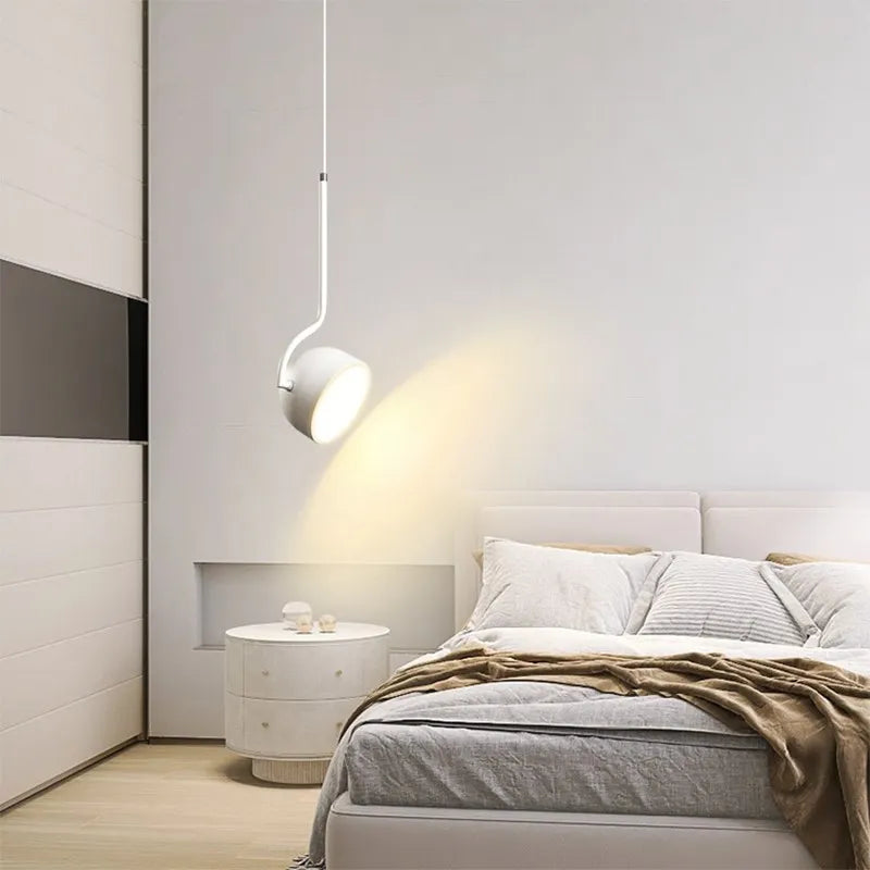 Suspension Luminaire LED Nordique Minimaliste Noire et Blanche