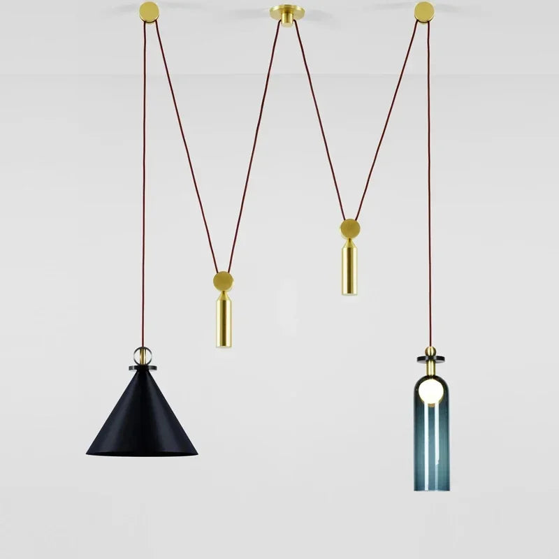 Suspension Design DIY Réglable Métal LED Décoratif