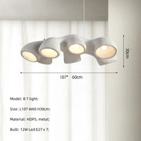Lustre LED de style Wabi-Sabi japonais pour villa clubhouse duplex