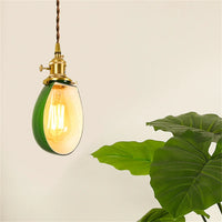 Suspension Loft en Cuivre et Verre Vintage