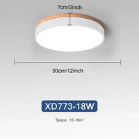 Plafonnier Nordique LED en Bois à 7 Couleurs pour Salon - 3 Lumières Ajustables - Idéal pour Chambre et Couloir