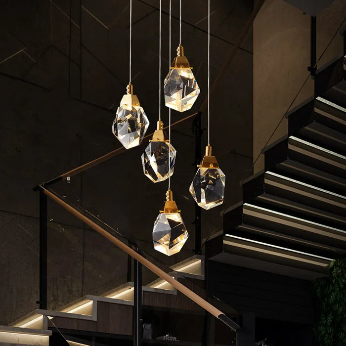 Lustre en cristal de luxe Ling Iceberg LED