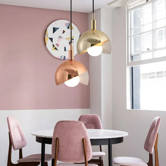 Suspension LED nordique en verre royal