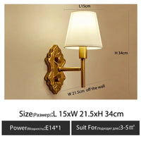Applique murale LED de style européen pour hôtel de luxe