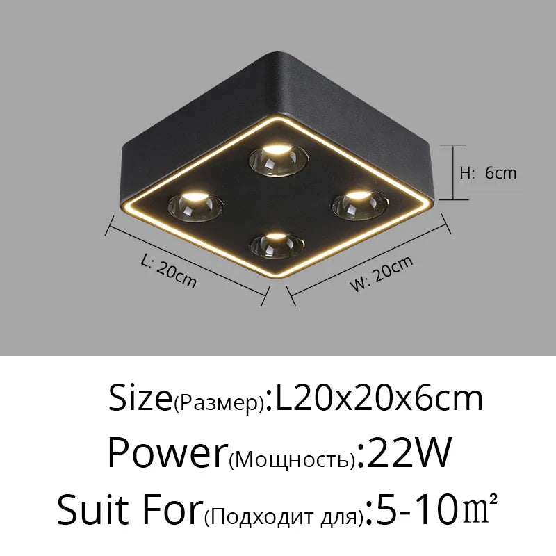 Spot carré LED anti-éblouissement en surface - Lumin'easy