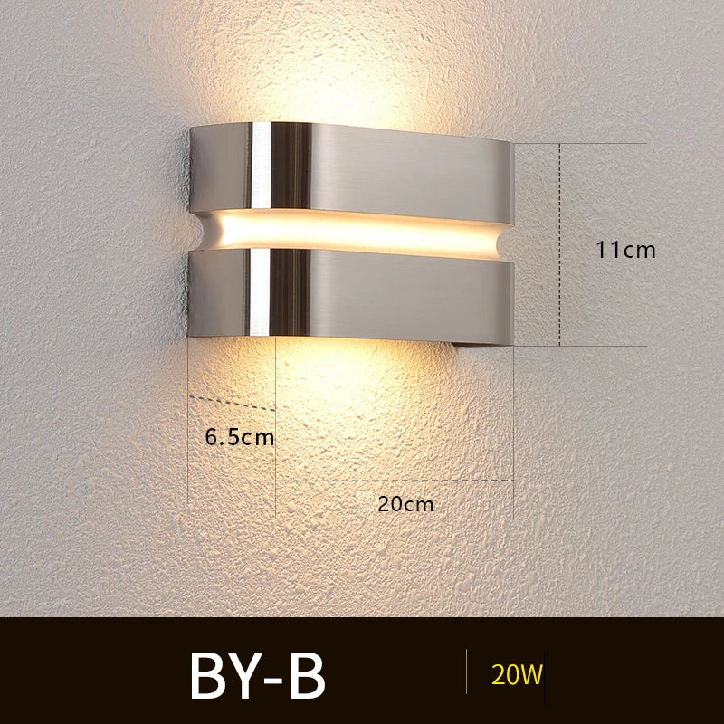 Applique murale d'extérieur en aluminium design