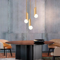 Suspension design chromée dorée nordique pour une chambre à coucher tendance