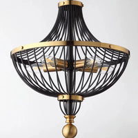 Lustre Rétro LED en Fer pour une Décoration Américaine Élégante