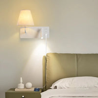 Applique murale LED d'intérieur moderne avec port USB