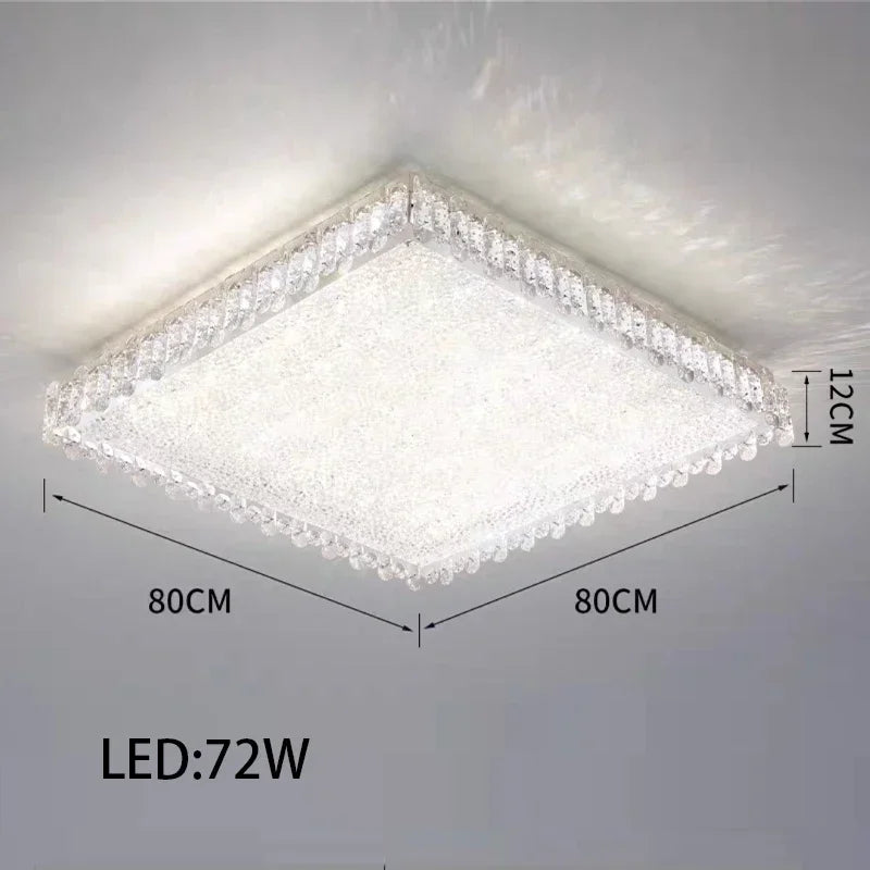 Lustre moderne en cristal avec lampes LED pour une décoration sophistiquée