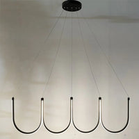 Suspension lumineuse LED "U Nordic" créative postmoderne
