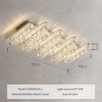 Lustre Moderne en Cristal K9 LED Dimmable pour Maison