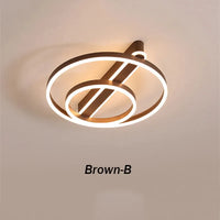 Plafonnier LED Nordique Circulaire en Acrylique Simple