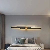 Applique Murale Minimaliste en Laiton LED Atmosphère