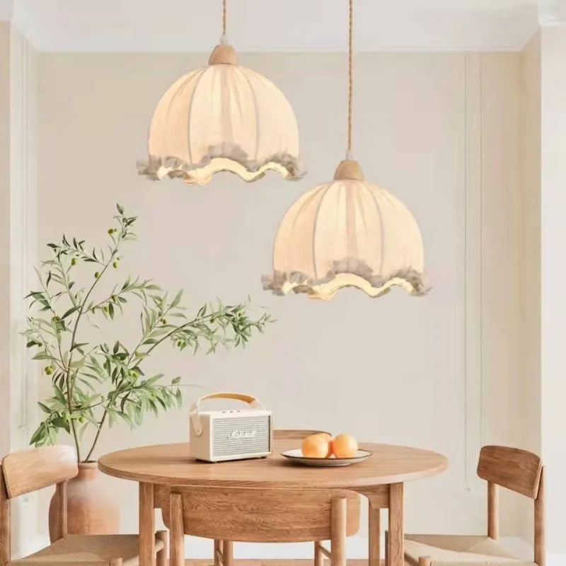 Lustre nordique en coton et lin scandinave