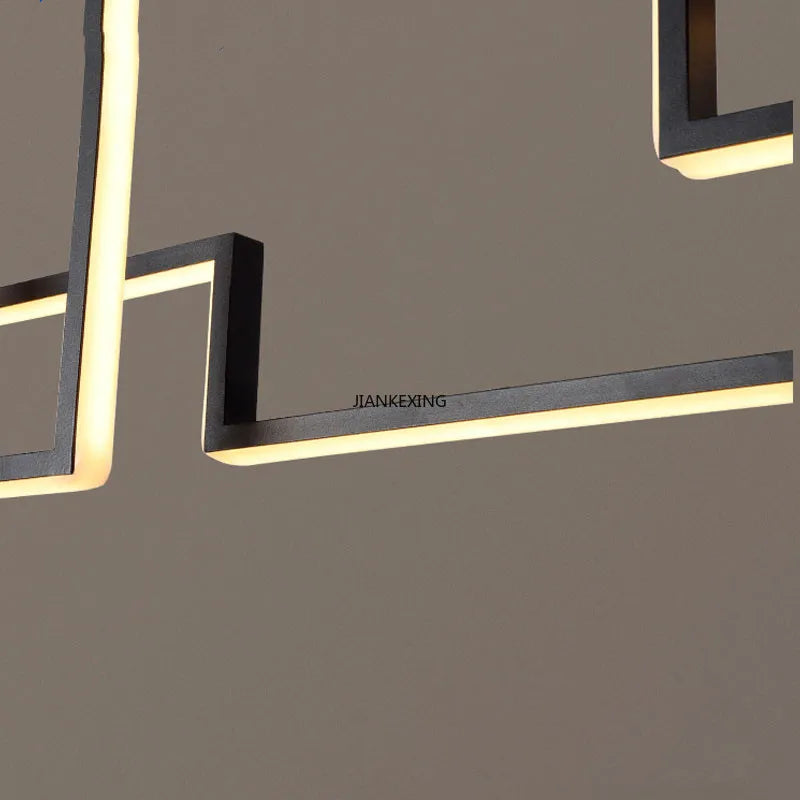 Lustre LED Design Réglable pour un Intérieur Moderne