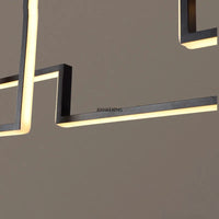 Lustre LED Design Réglable pour un Intérieur Moderne