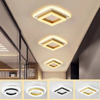 Plafonnier Carré LED Moderne Nordique pour Intérieur