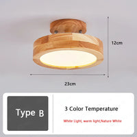Plafonnier nordique en bois - Illuminaire LED