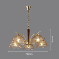 Lustre Japonais Noyer Cuivre Vintage