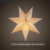Lustre Étoile Créative à Cinq Branches LED Décoratif Suspendu