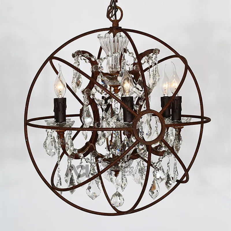 Lustre en cristal Vintage élégant