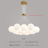 Lustre Nordique Lune Planète Design LED Décoration Maison