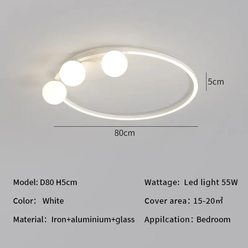 Lustre moderne minimaliste en LED : élégance lumineuse