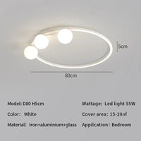 Lustre moderne minimaliste en LED : élégance lumineuse