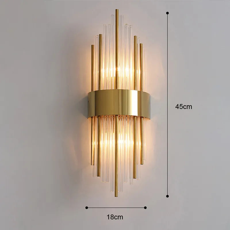 Applique Murale LED Dorée de Luxe