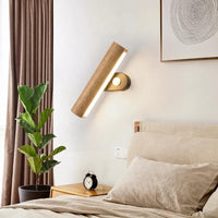 Applique murale Rotative en bois et LED