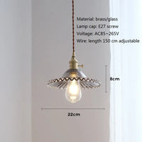 Suspension Nordique Vintage en Verre et Laiton de Luxe.