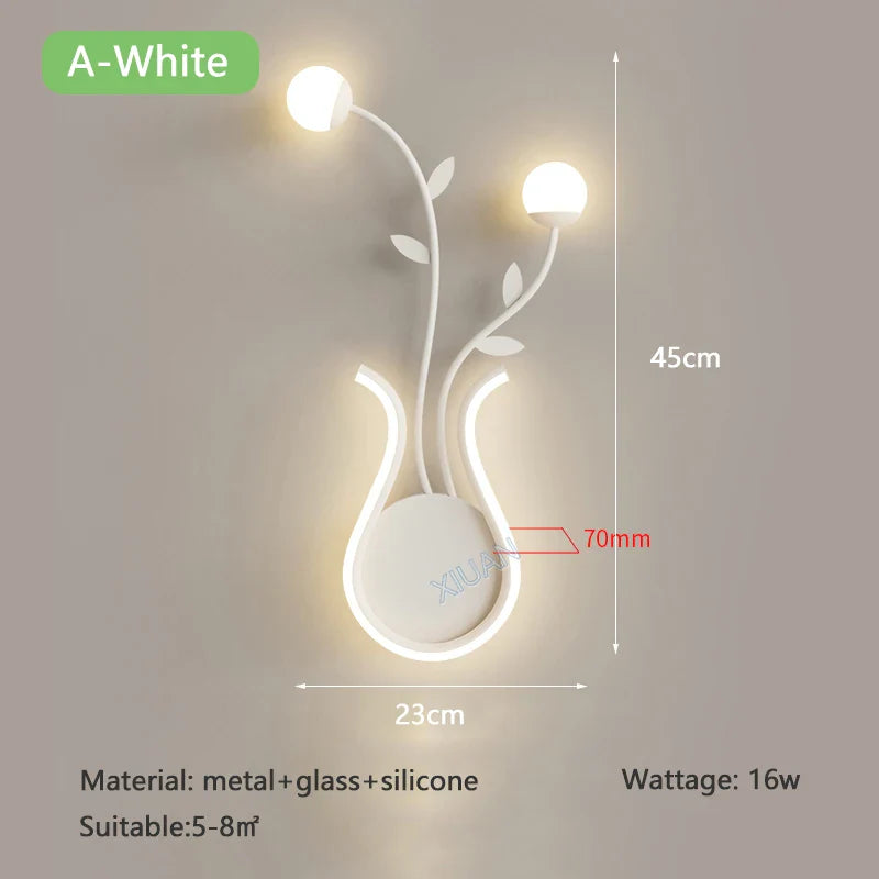 Applique murale LED "Green Leaf"