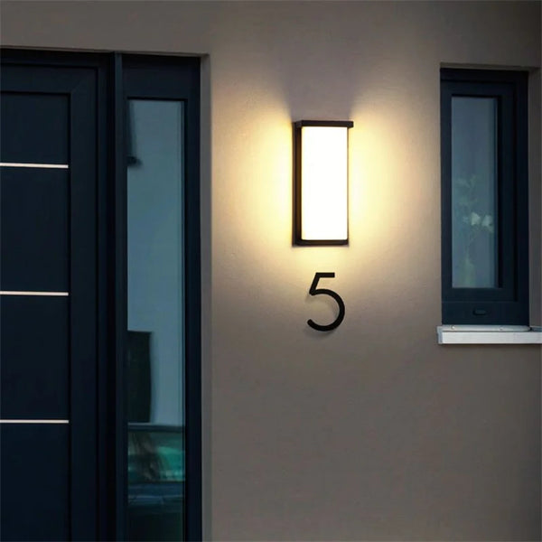 Applique Murale LED Extérieure en Aluminium Étanche et Décorative