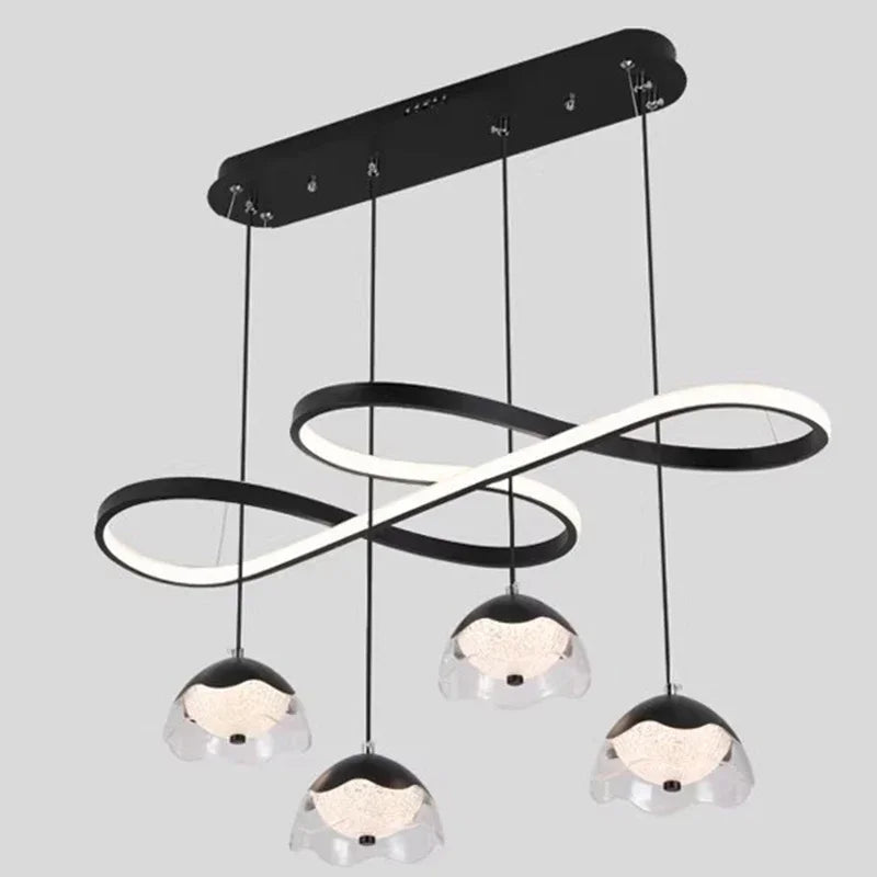 Lustre LED moderne pour éclairage intérieur suspendu